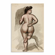 Set of nine monochrome human figure sketches — elegant, timeless artwork from Curat’d Walls.