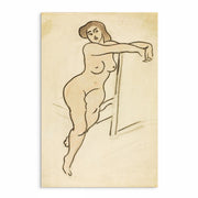 Set of nine monochrome human figure sketches — elegant, timeless artwork from Curat’d Walls.