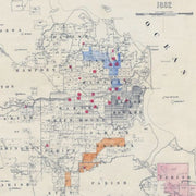 1882 map print of Mackay, Queensland, showing the South Kennedy District and Pioneer River.