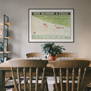 1886 land auction poster labelled South Melbourne and St Kilda, showing early subdivision plans for present-day Middle Park, St Kilda West, and Albert Park