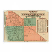 BRIGHTON: Explore nostalgia with our vintage Bayside Melbourne map, capturing the charm and history of Brighton's coastal heritage.