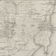 Undated vintage map of Gerringong, NSW, showcasing the coastal town’s charm near Kiama, perfect for retro and coastal-inspired decor.
