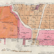 Vintage 1967 map print of Coburg, Victoria, featuring historic township layout and landmarks. 