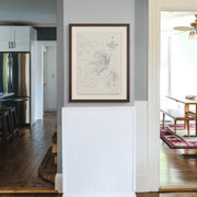 1882 map print of Mackay, North Queensland, showing the South Kennedy District and Pioneer River.