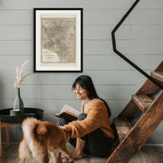 Vintage 1879 Map of Melbourne and Its Suburbs featuring St Kilda, Collingwood, Carlton, and historic districts like Sandridge and Emerald Hill.