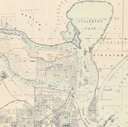 1908 vintage map of Newcastle, NSW featuring the Parish of Newcastle, Hunter River, and Fullerton Cove in early 20th-century cartographic style.