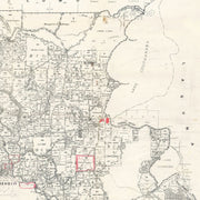 1922 vintage map of Noosa, Queensland, showing town layout, Noosa River, and Sunshine Coast coastline detailed view.