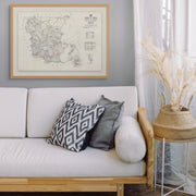 1922 vintage map of Noosa, Queensland, showing town layout, Noosa River, and Sunshine Coast coastline.