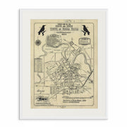 Vintage street map of Wagga Wagga, NSW, circa 1922, showing early streets, public buildings, and undeveloped land