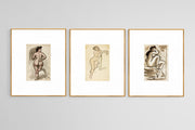 Artistic Sketch Series — 9-Piece Gallery Collection of Monochrome Prints