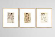 Artistic Sketch Series — 9-Piece Gallery Collection of Monochrome Prints