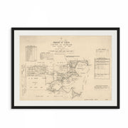 1916 vintage map of Eden, NSW, featuring historic coastal landmarks, wharfs, and maritime routes; a detailed antique print showcasing Australia's maritime heritage and early port town layout, perfect for lovers of vintage Australian maps and coastal wall art.