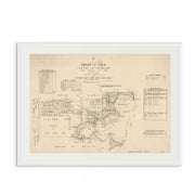 1916 vintage map of Eden, NSW, featuring historic coastal landmarks, wharfs, and maritime routes; a detailed antique print showcasing Australia's maritime heritage and early port town layout, perfect for lovers of vintage Australian maps and coastal wall art.